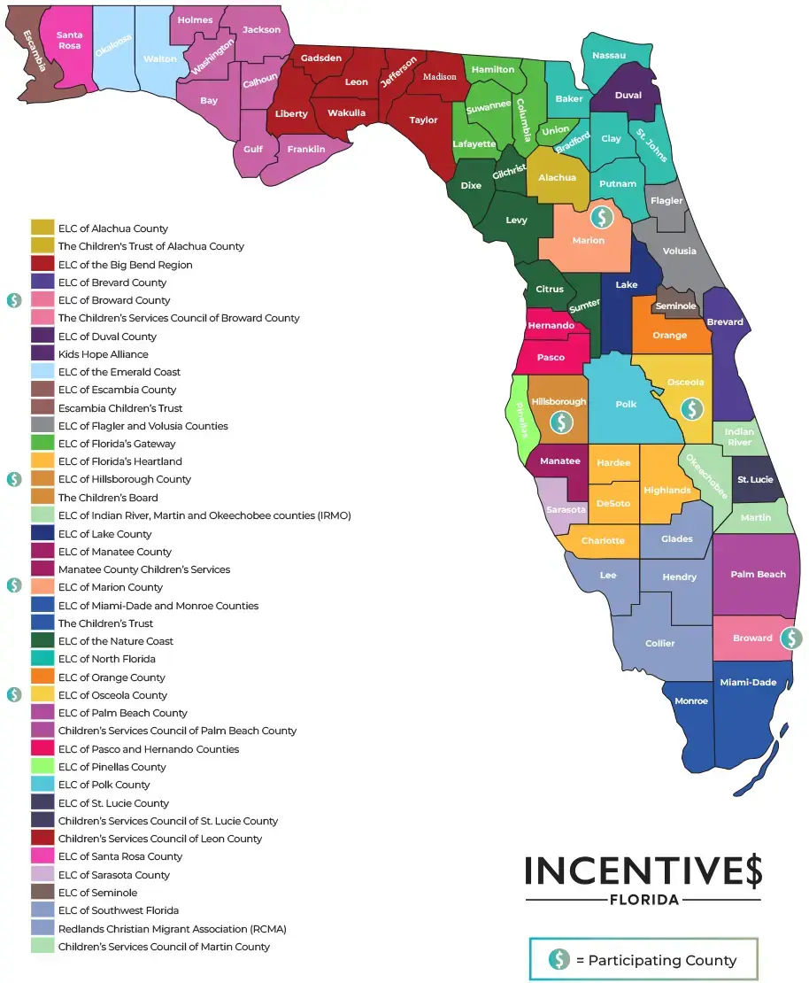 Participating Counties Map